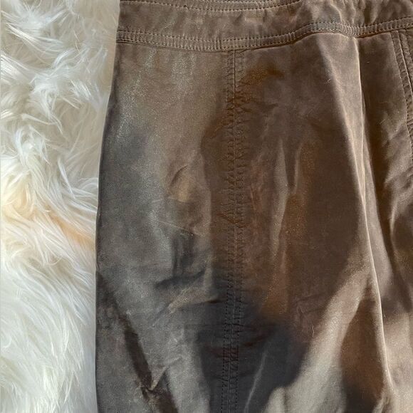 Free People Get in the Groove Dark Gray Faux Suede Mini Skirt | SZ 2 - Picture 13 of 15